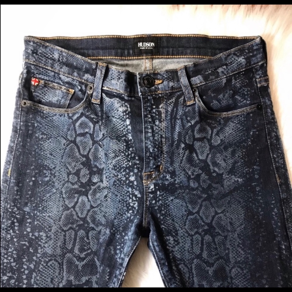Hudson snake print jeans